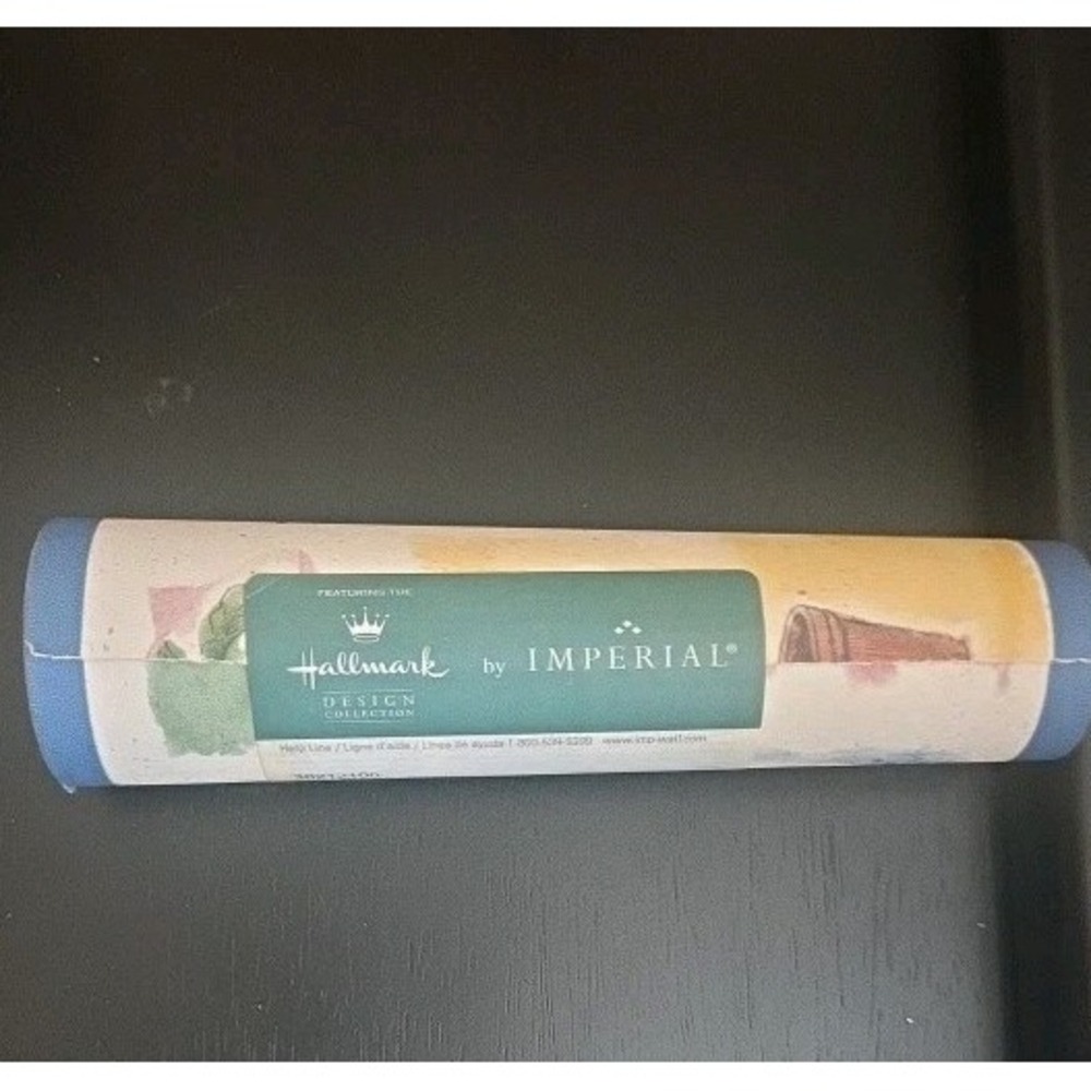 Vintage 5 YD Roll Hallmark Designs Imperial Wall Border Prepasted Made In Canada